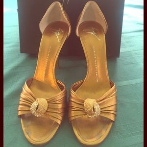 Giuseppe Zanotti- bronze color sandals